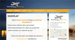 Desktop Screenshot of ferihegyparking.hu